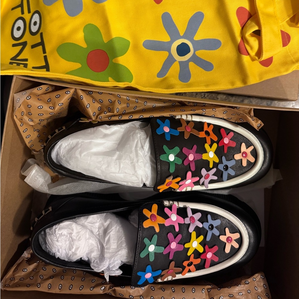 LORIEN STERN X CHARLOTTE STONE LOAFERS (BLACK) - Picture 5 of 7